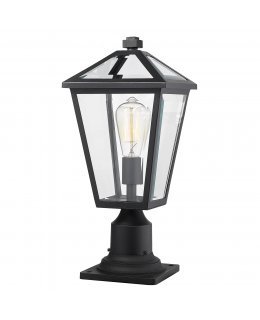 Z-Lite 579PHMR-533PM-BK Talbot Medium Outdoor Pier Light